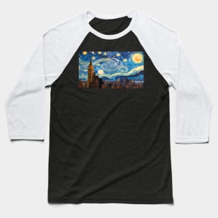 New York city by Vangough Baseball T-Shirt